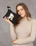 Zoozie Bags 1734 Neceser de Maquillaje de Algodón 100% Negro 25 x 18 cm